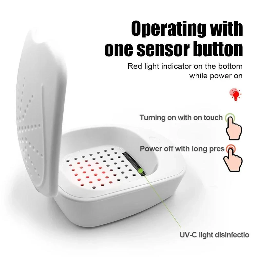 Electronic Hearing Aid Dry Box USB Powered Heating Dryer Disinfection Dehumidifier Moisture Absorb Protective Case Hearing Aid