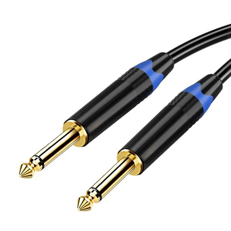 

Guitar Cable Rubber Metal Audio Patch Bass Instrument TRS Balanced Straight to Straight Pedal Extension Cord for Amplifier