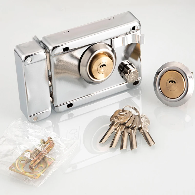 

Exterior Door Retro Locks Wood Door Lock Security Anti-theft Lock Multiple Insurance Lock For Furniture Hardware