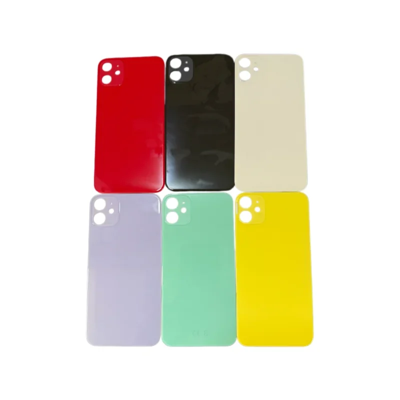 Back Glass For IPhone 11 Back Cover Glass Fast Replacement Housing Battery Cover Big Hole Rear Glass with glue
