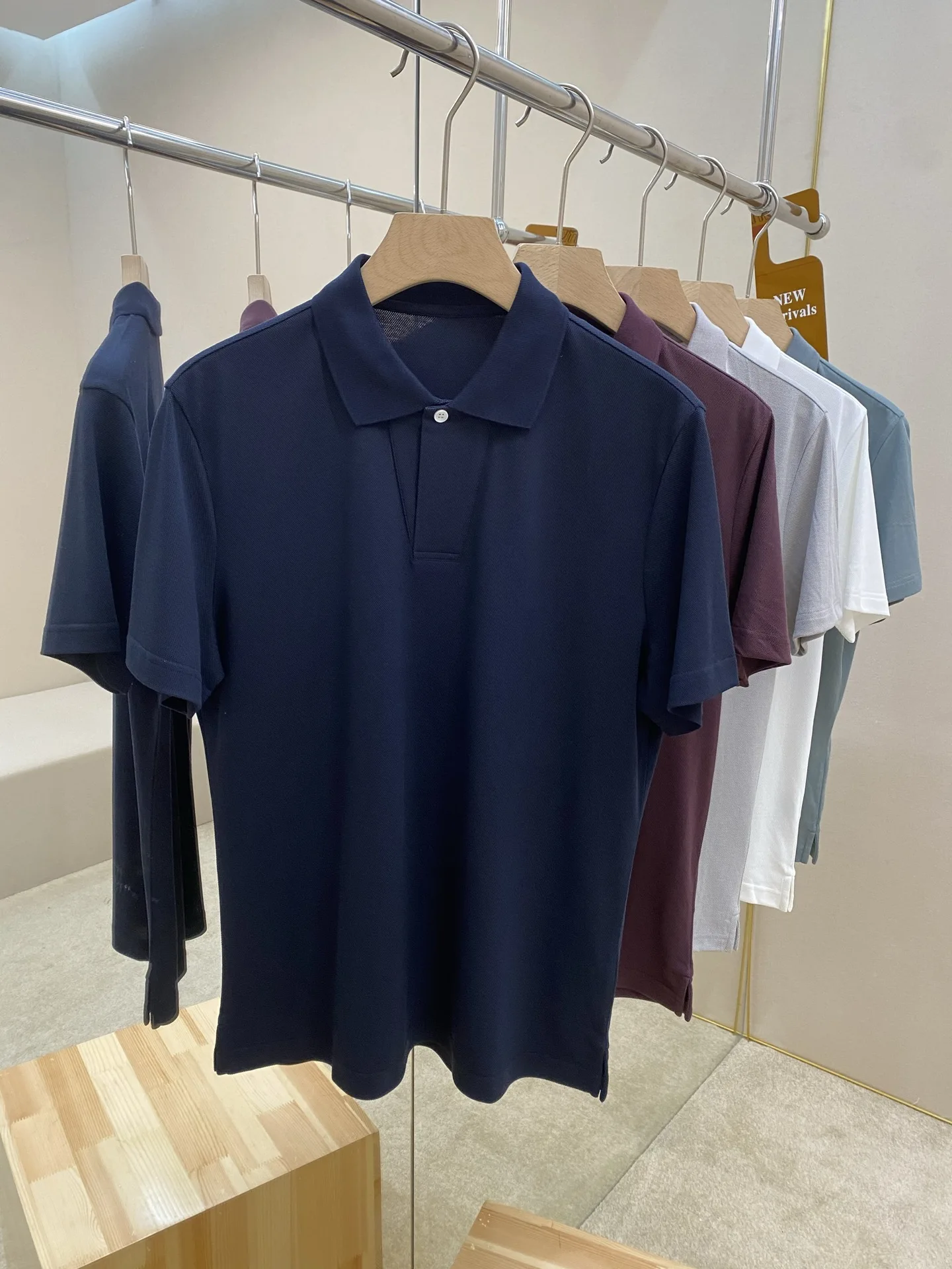 

Ligentleman Casual Shirt Men's Short Sleeve Business Style Fashion Urban Cotton T-Shirt Breathable Comfortable Summer New