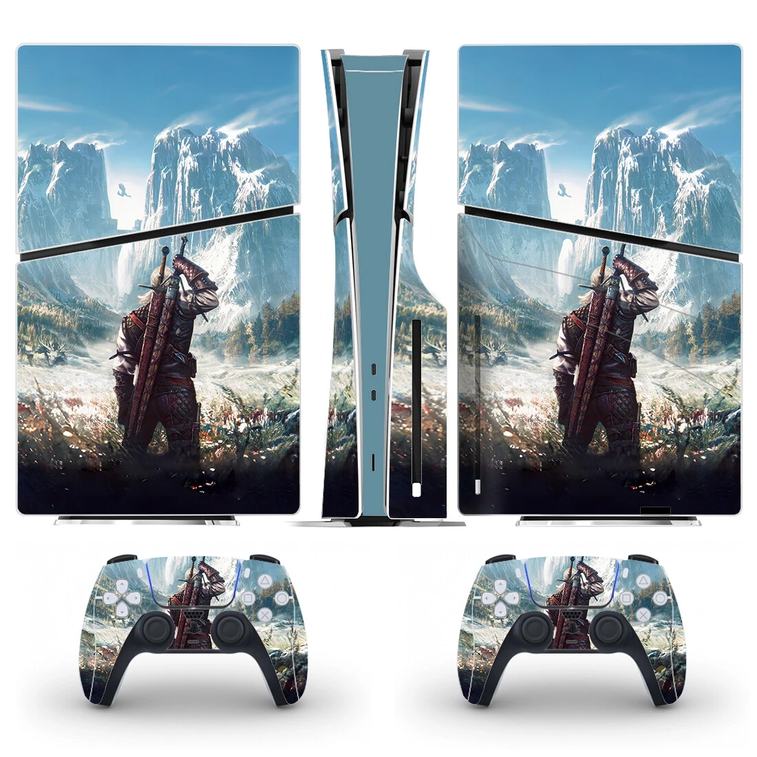 Personalisierter Neuer Spiel-PS5-Disc-Digital-Skin-Aufkleber für Konsole und 2 Controller PS5 Slim Pro Disk Skin Vinyl