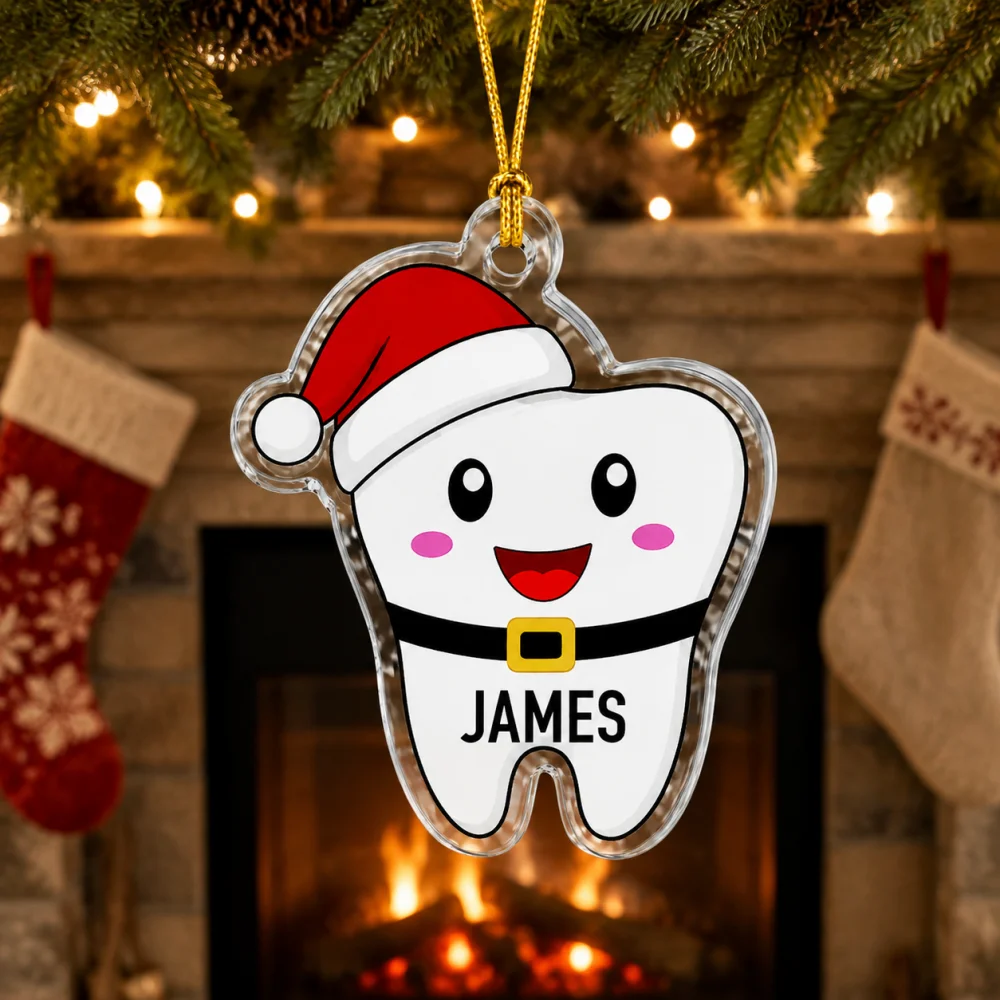 Enfeite de Acrílico Personaliz - Christmas Stocking Hanging avaliação e preço