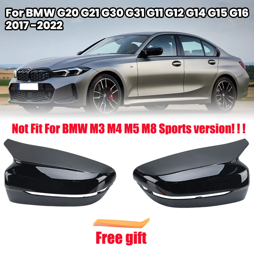 

Side Door Mirror Cover For BMW 34578 Series G20 G21 G23 G26 G30 G31 G11 G12 G14 G15 G16 2017-2022 Side Mirror Caps Accessories