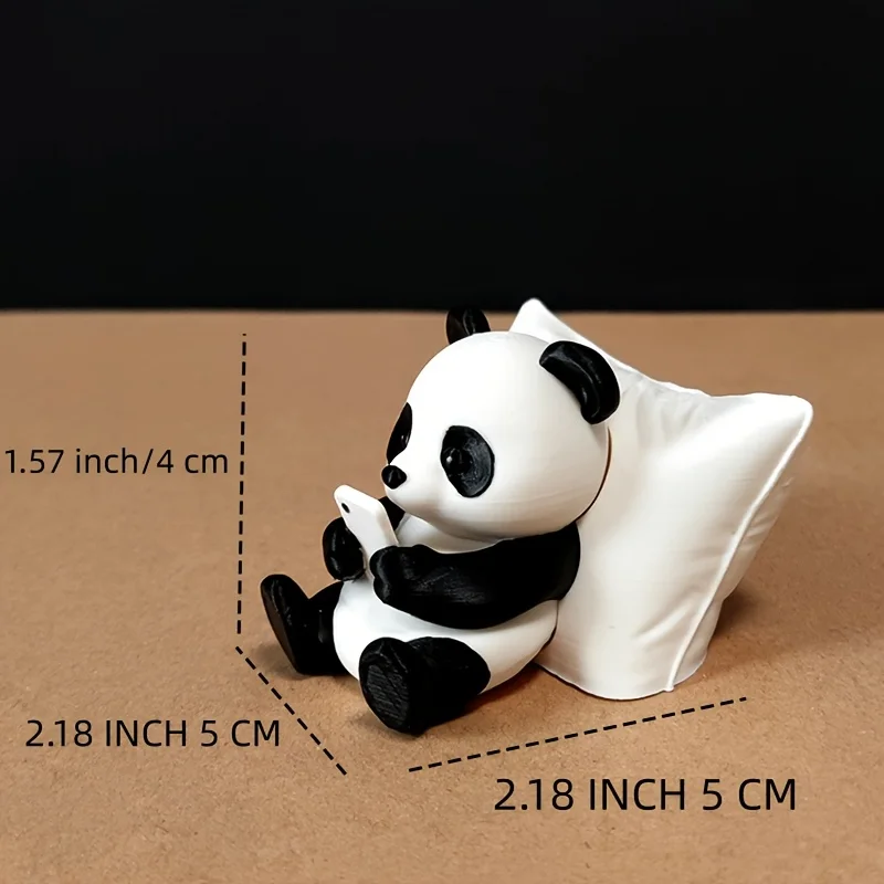 Cute Animal Model Panda Sculpture Ornament Desktop Office Decoration Car Decor Collectible Figurines Car Ornament Creative