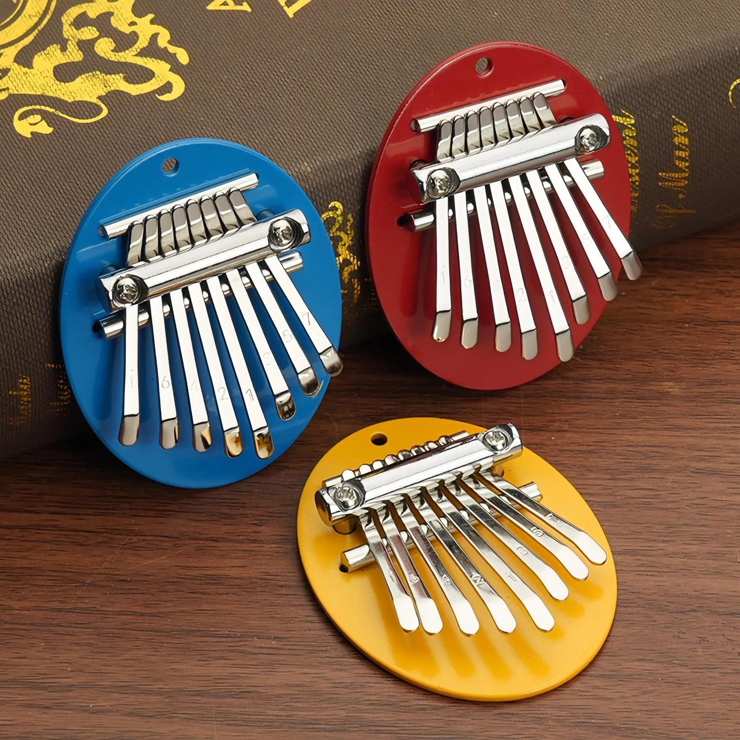 Thumb Piano 8 Key Mini Kalimba Exquisite Finger Piano Portable Marimba Musical Pendant Gift 8 Key Keyboard Musical Instrument