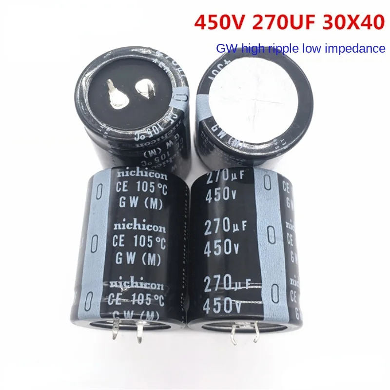 1PCS 450V270UF 30X40 nichicon electrolytic capacitor 270UF 450V 30*40 Japanese nichicon