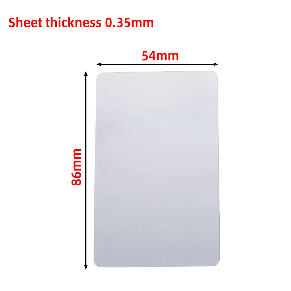 10 pezzi di carta di smontaggio superficie curva Display Screen Remover sottile carta dura per lo smantellamento del biglietto da visita