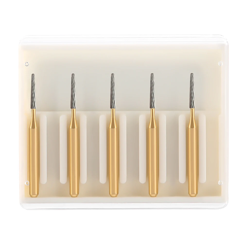 3 Boxen AZDENT Dentalbohrer aus Wolframkarbid FG-Bohrer zum Trimmen und Finishen Titan FG7114/7214/7714 für Hochgeschwindigkeits-Handstücke – Detail 5