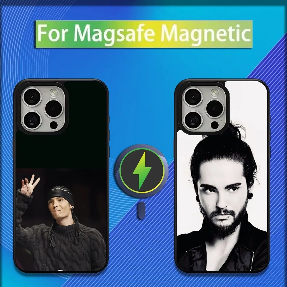 

Guitarist T-Tom Kaulitz Phone Case For iPhone 16,15,14,13,12,11,Plus,Pro,Max,Mini Magsafe Magnetic Wireless Charging