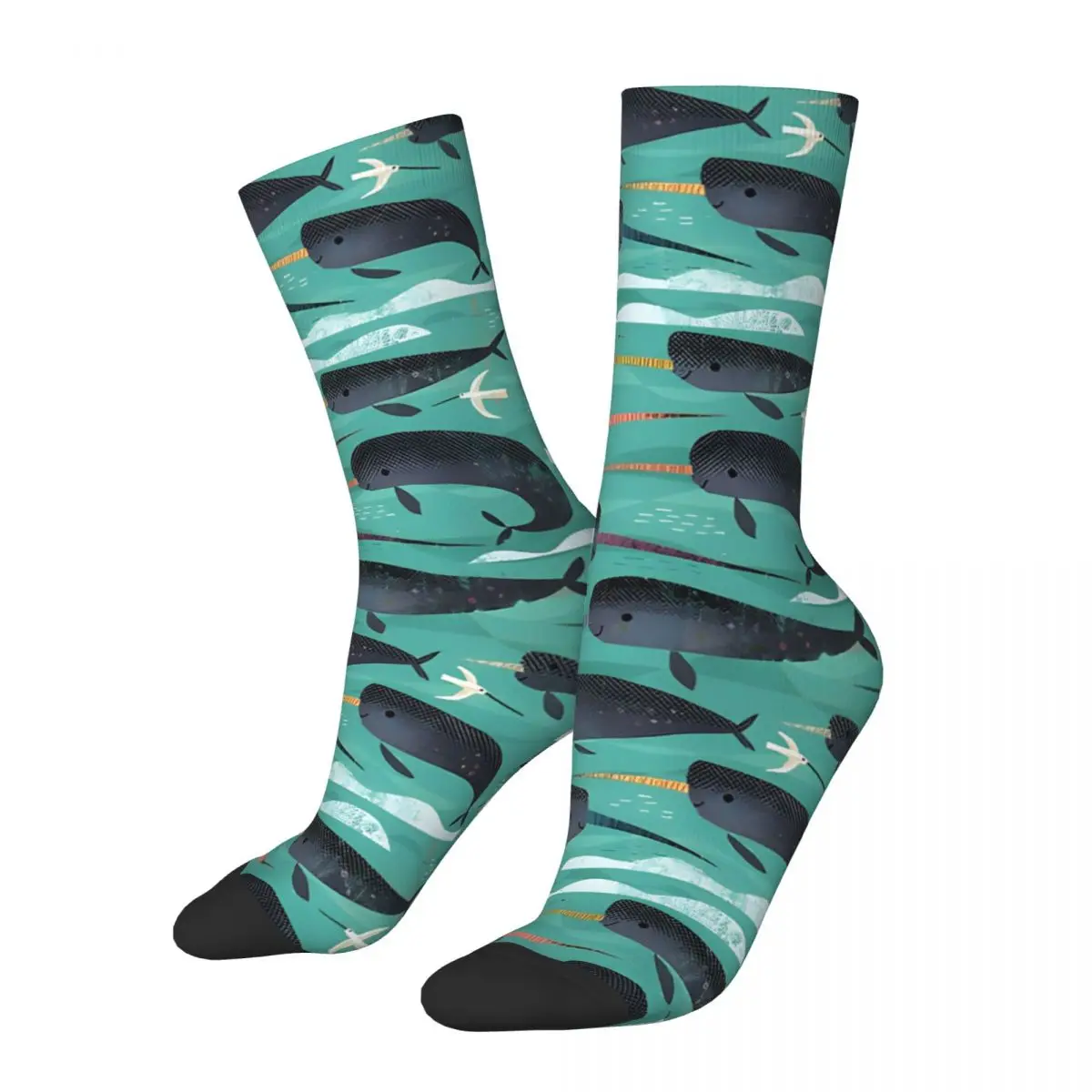 

Narwhals And Narbirds Socks Male Mens Women Autumn Stockings Hip Hop