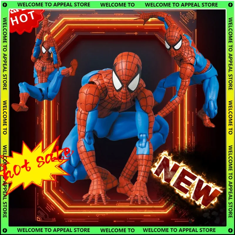 

In Stock Ct Toys Spiderman Figure Mafex 185 The Amazing Spider-Man SHF Anime Action Figure Customized Collectible Model Gift Toy