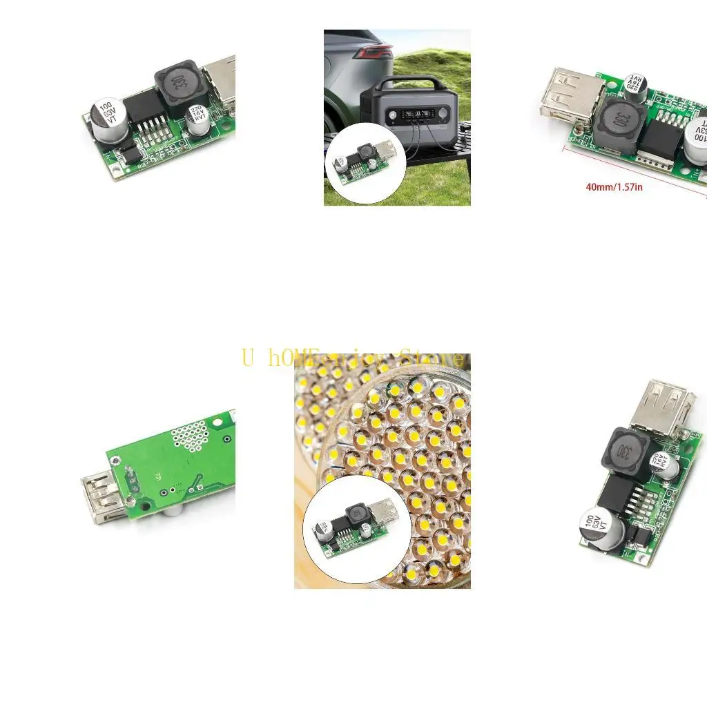 B0KF Converter 12V-48V to 5V USB Regulator Electronic Electricity Stabilizer Power Supply Step Down Module