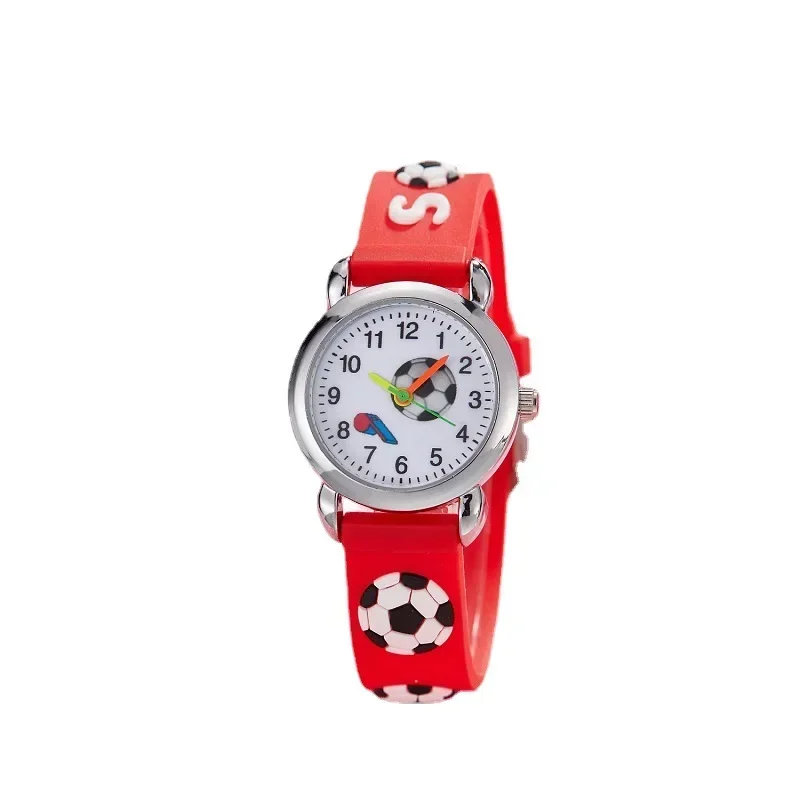 Montre de sport à motif de football de dessin animé pour enfants, montre-bracelet numérique simple pour garçons et filles, montres pour étudiants, mode, cadeaux