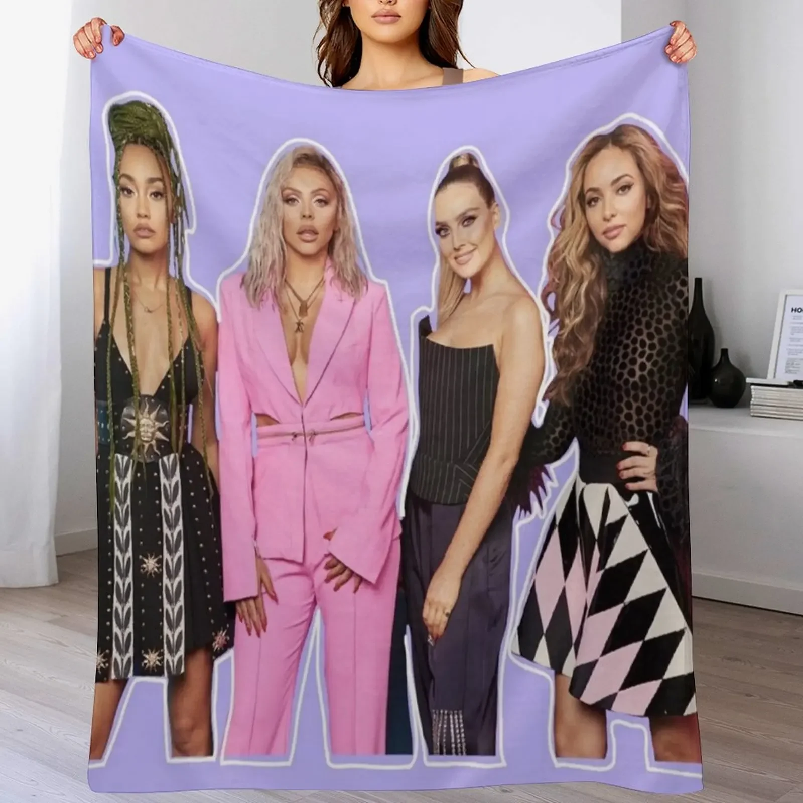 

Little Mix, Purple edit Throw Blanket Year Round Soft Comfortable Blanket for Home