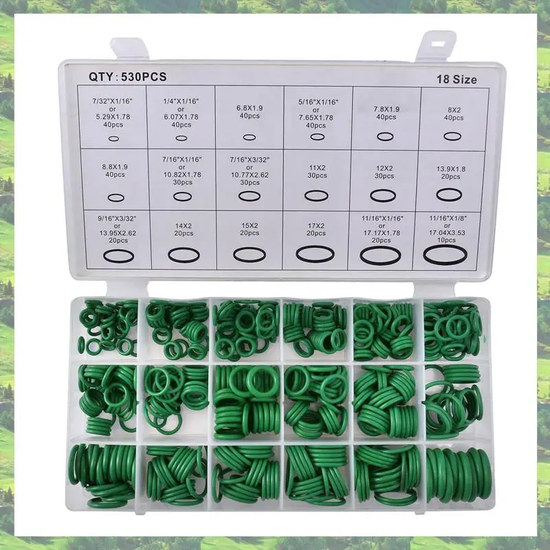 A59Z-2650 Pz Auto R134A Auto O-Ring Riparazione Automotive Aria Condizionata Riparazione Gomma Sigillante Box Set
