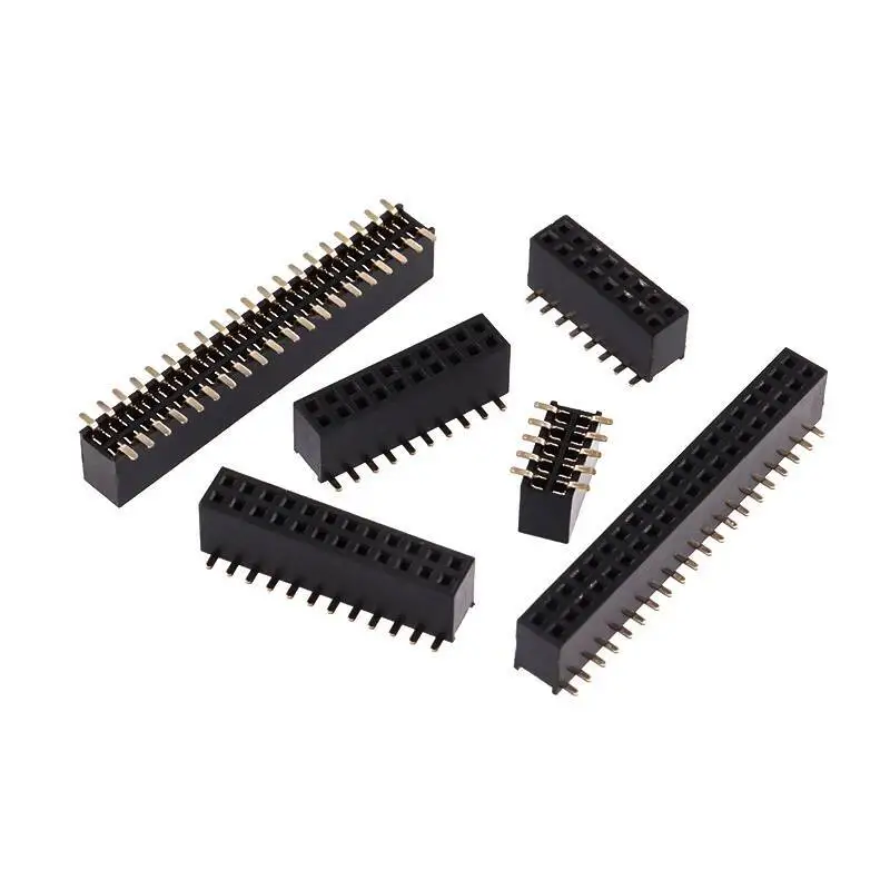 1~5~10 Stück Doppelreihiger Vertikaler SMD-Steckverbinder 1,27 mm Rastermaß Buchsenleiste 2*3/4/5/6/8/10/12/15/20/40P – Detail 4
