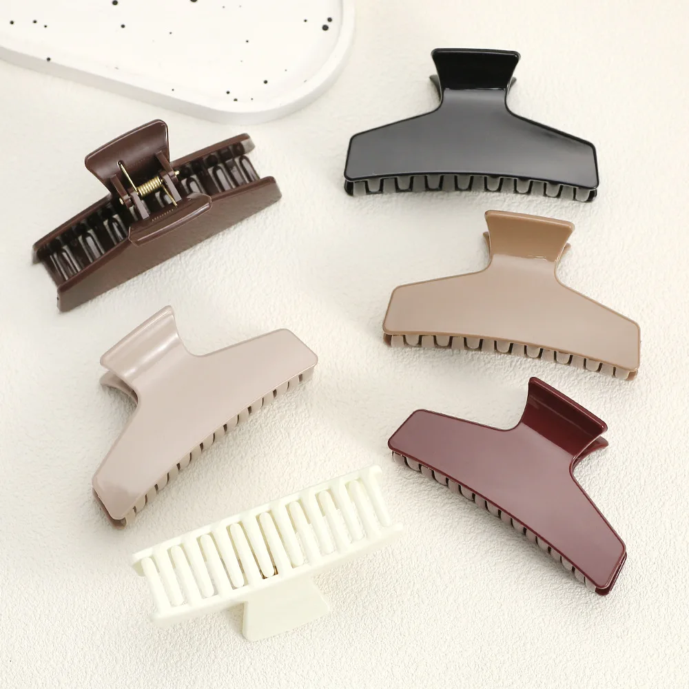 Medium Square Hair Claw Clips for Women Thick Thin Hair,Strong Hold Matte Banana Jaw Clips Hair Accessories