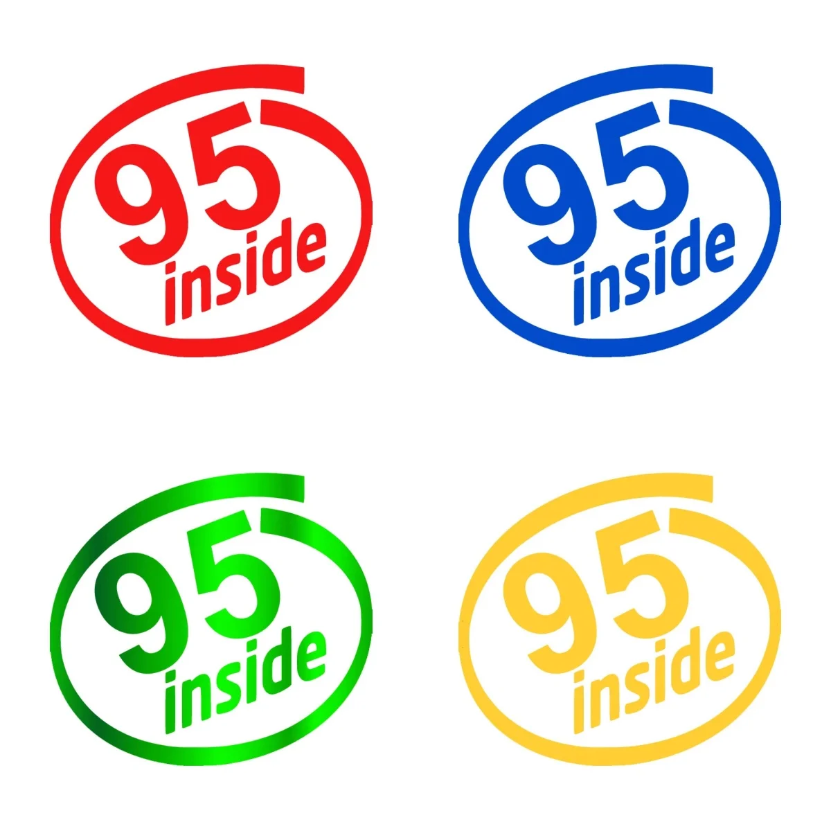 

Fuel Tank Cap Sign 95 Inside Car Stickers Windshield Bumper Sunscreen Custom Printing Vinyl Decals Decorative