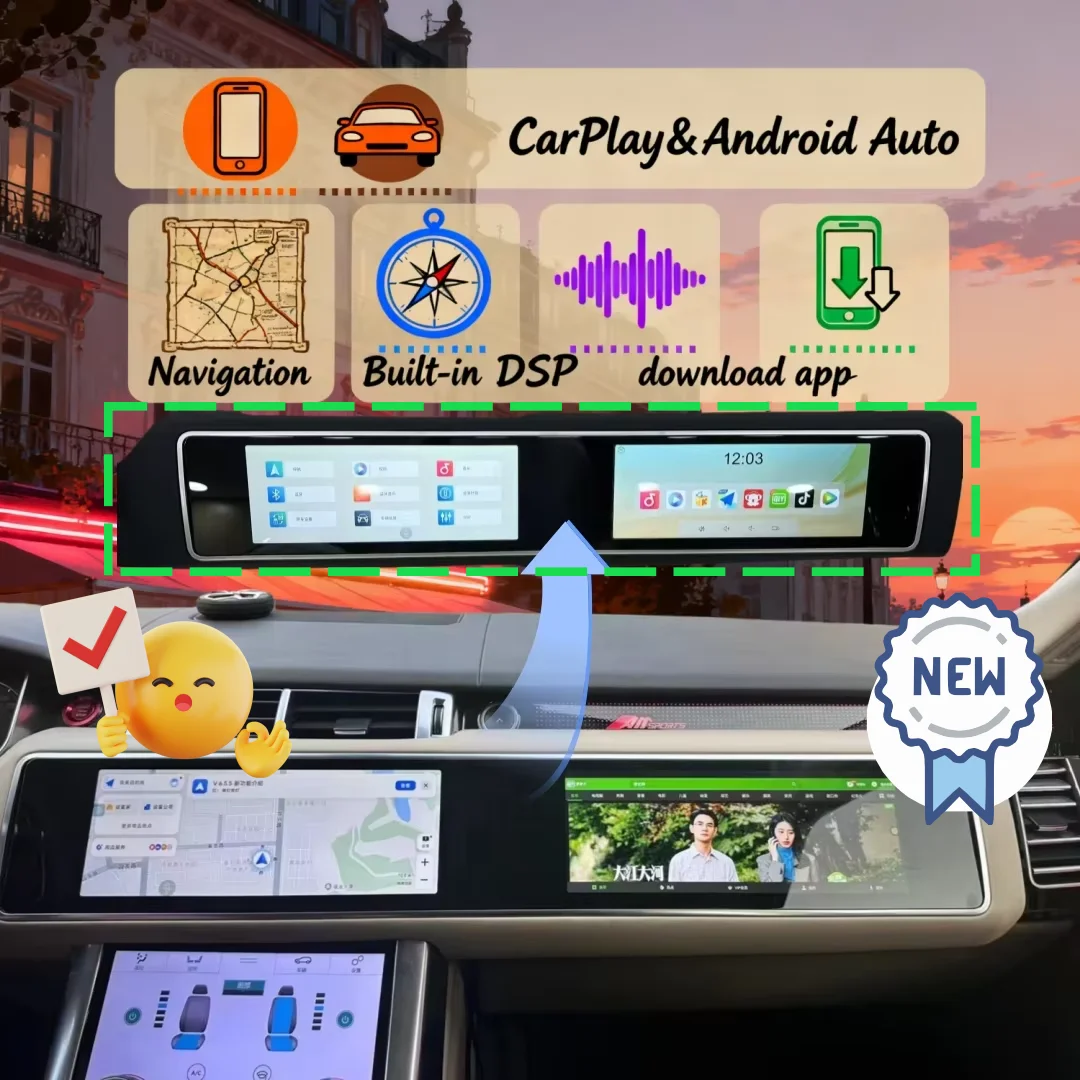 Dual 12.3/15.5 inch HD Car Radio For Land Rover Range Rover Vogue L405 Sport L494 2013-2017 Carplay Android Auto Multimedia Unit