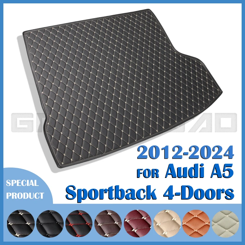 Car Trunk Mat For Audi A5 Sportback Four Doors 2024 2023 2022 2021 2020 2019-2012 Cargo Liner Carpet Interior Accessories Cover