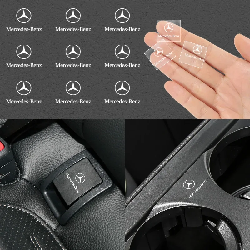 

1/2/5/10 шт. автомобильные значки внутренние наклейки для Mercedes Benz W176 W177 W204 W205 X156 X253 W117 W166 A C E CLA CLK GLE GLA GLC GLK