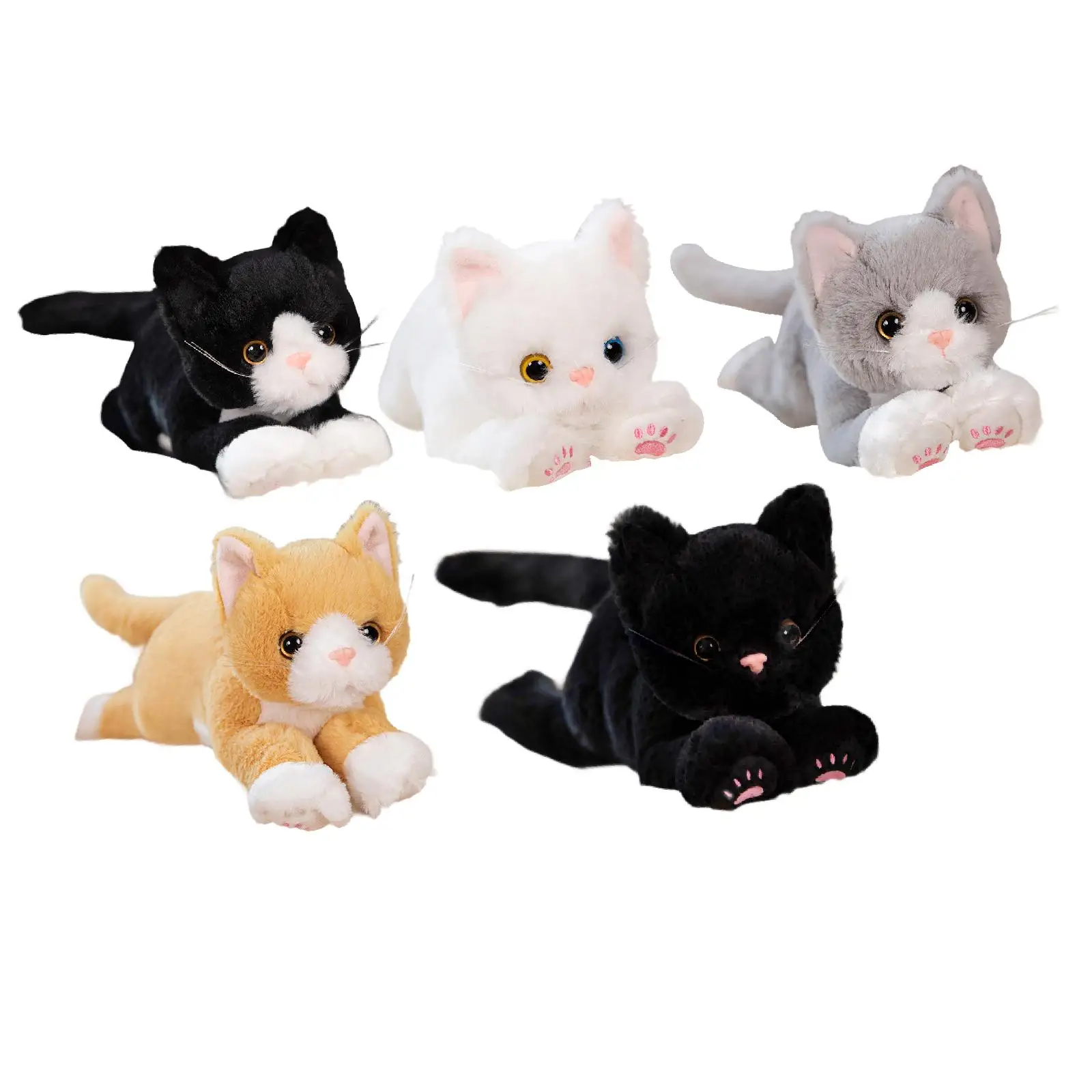 

Плюшевая игрушка в виде кошки для детской комнаты, удобная милая плюшевая кукла для детей и семьи, подарок для взрослых, мальчиков и девочек