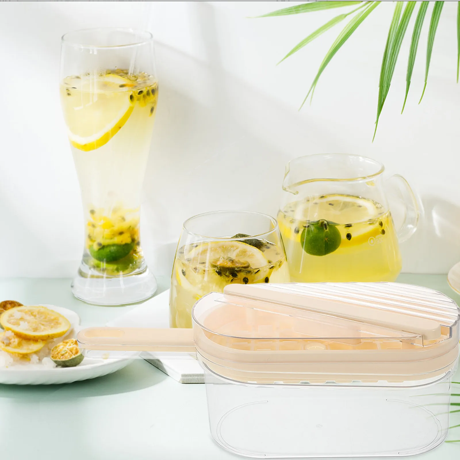 1Set Premium Reusable Ice Cube Tray 32-Cavity Bpa-Free Freezer-Safe Mold Easy-Release for Home Bar Kitchen Party Ice Making
