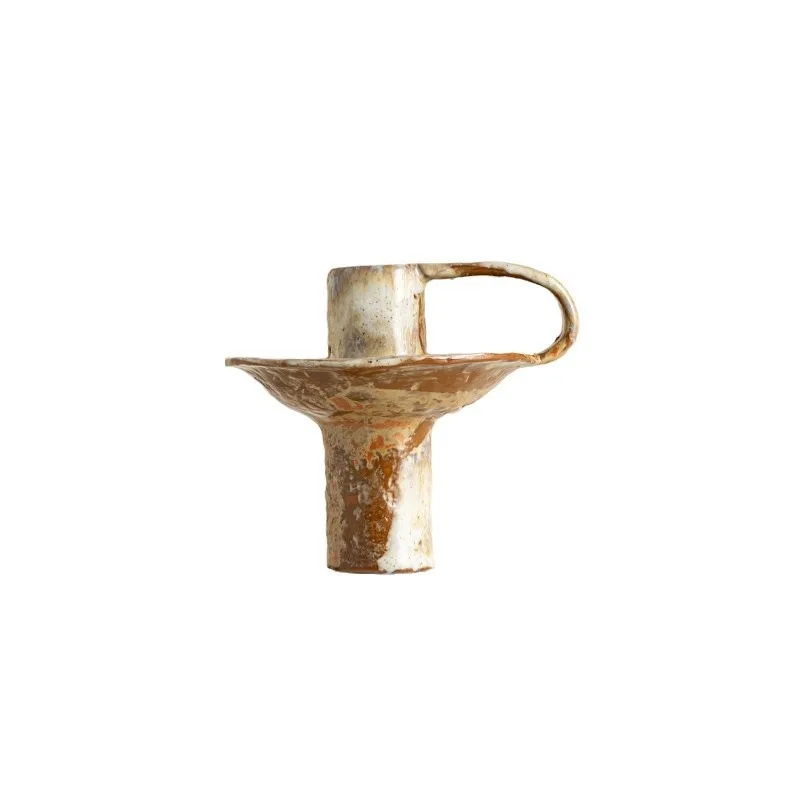 

Retro ceramic candle holder B & B household ceramic kiln change aromatherapy decoration handmade candle ornament