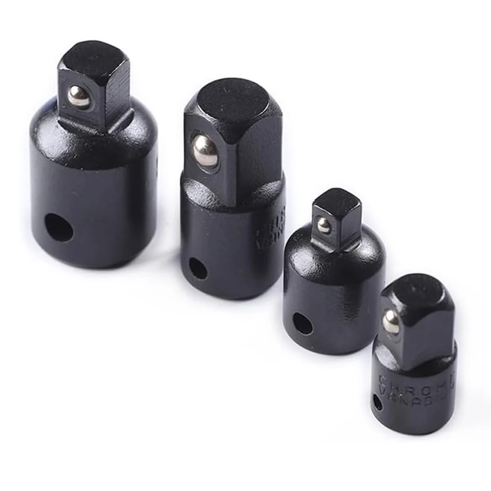 4-delige dopadapterset 3/8 naar 1/2 dopadapter 3/8 naar 1/4 vierkante ratelreductiesets voor auto en bouw