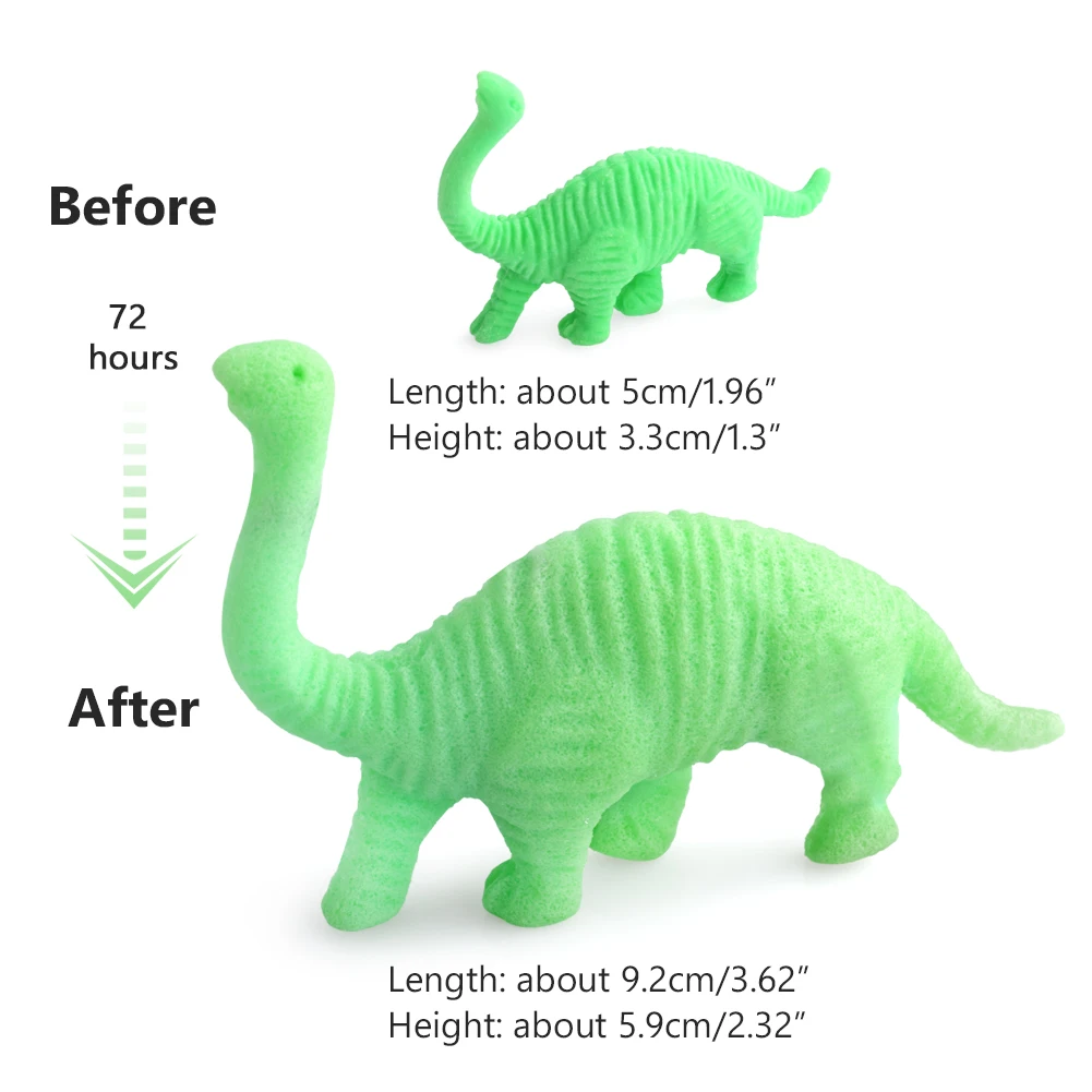 10/20/50 قطعة تنمو في الماء السائبة تضخم البحر مخلوق الديناصورات الأرض الحيوان أنواع مختلفة التوسع لعبة ألعاب سحرية ملونة