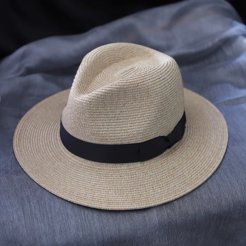 Men Hats Summer Sun Women Straw Hat For Man Big Head Top Hat Women Sun Hat Elegant Gentle Banquet Gift Quality Cap