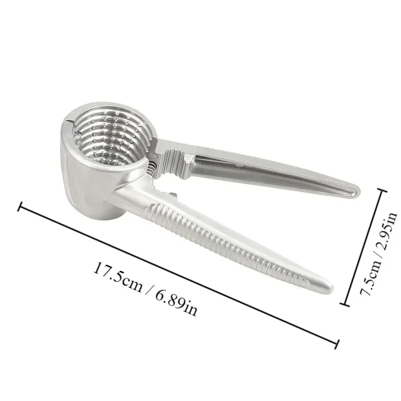 1PC ​Stainless Steel Multi-Functional Nut Cracker Tool Non-Slip Grip Durable Ergonomic Design for Walnuts Chestnuts Hazelnuts view 2