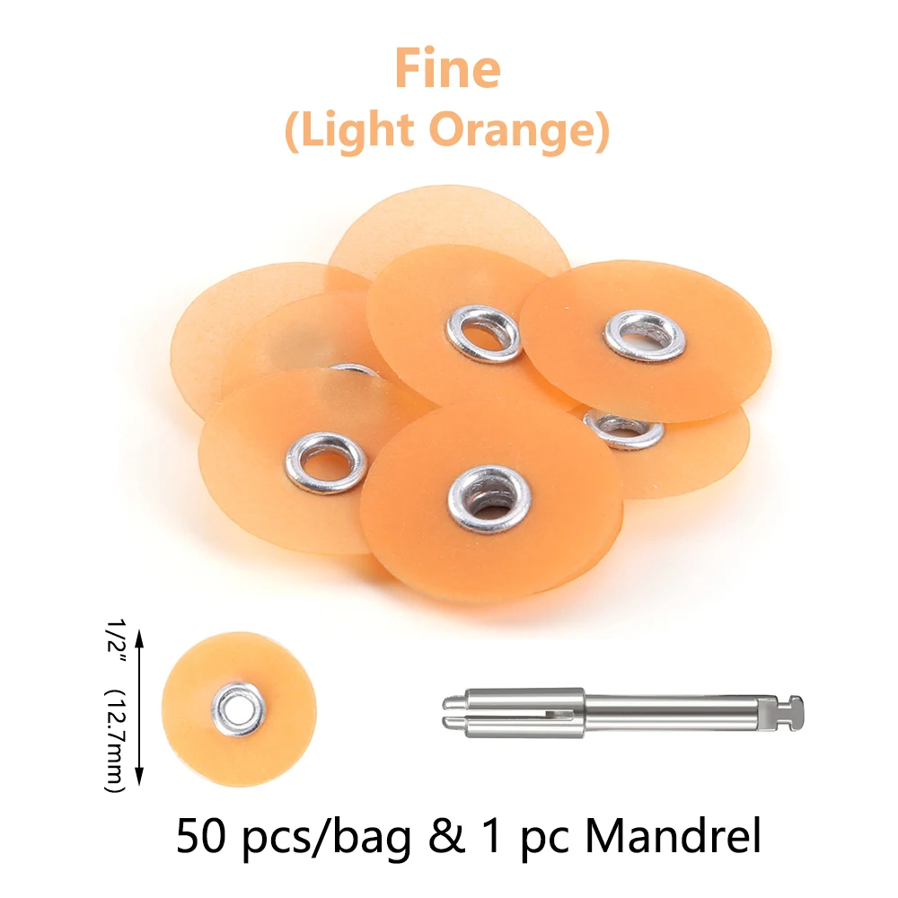 50Pcs/Bag Dental Finishing and Polishing Discs Composites Ceramics and Glass Ionomer Restorations Autoclavable Dental Material image 3