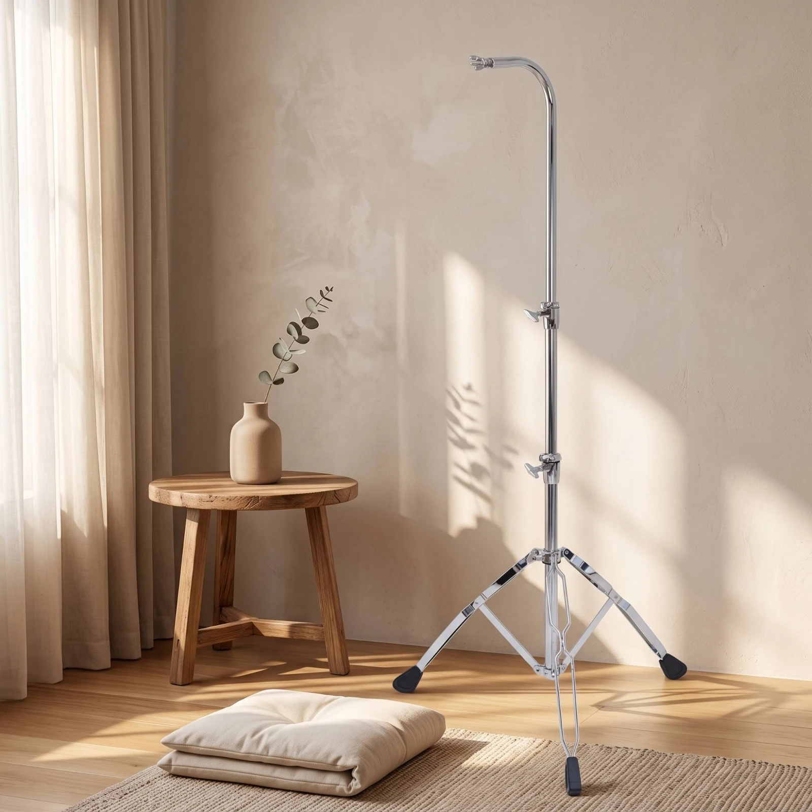 Sound Tree Stand Adjustable Height Sound Tree Rack Chime Stand with Tripod Base Portable Collapsible for Musicians, Meditation - view 6
