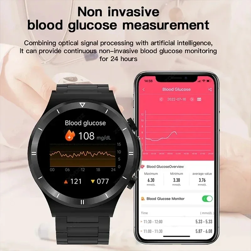 Nuevo reloj de llamada inteligente para hombre, frecuencia cardíaca, presión arterial, monitoreo de salud, reloj con pantalla táctil HD de 1,39 pulgadas 360*360