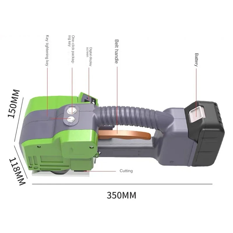 Portable B-16 New Electric Strapping Machine for Pet/pp Hot Melt Baler with Portable Packing Tools Portable Electric Baler