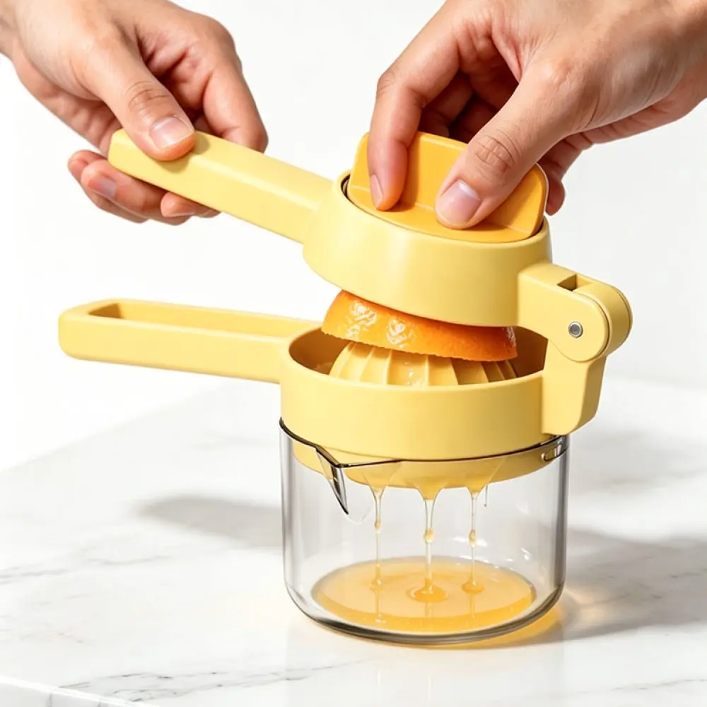 Manual Fruit Juicer Hand Press Squeezer For Orange Lemon Citrus Kitchen Tool Food Grade PP Material Portable Extractor Device