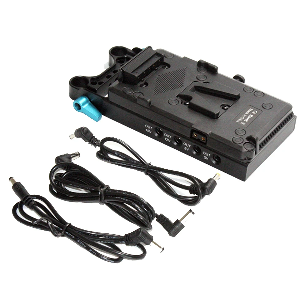 V Mount V-Lock Battery Plate Adapter for V Mount Battery Mounting for Camera, Video Light, Monitor, Audio Recorder YDH