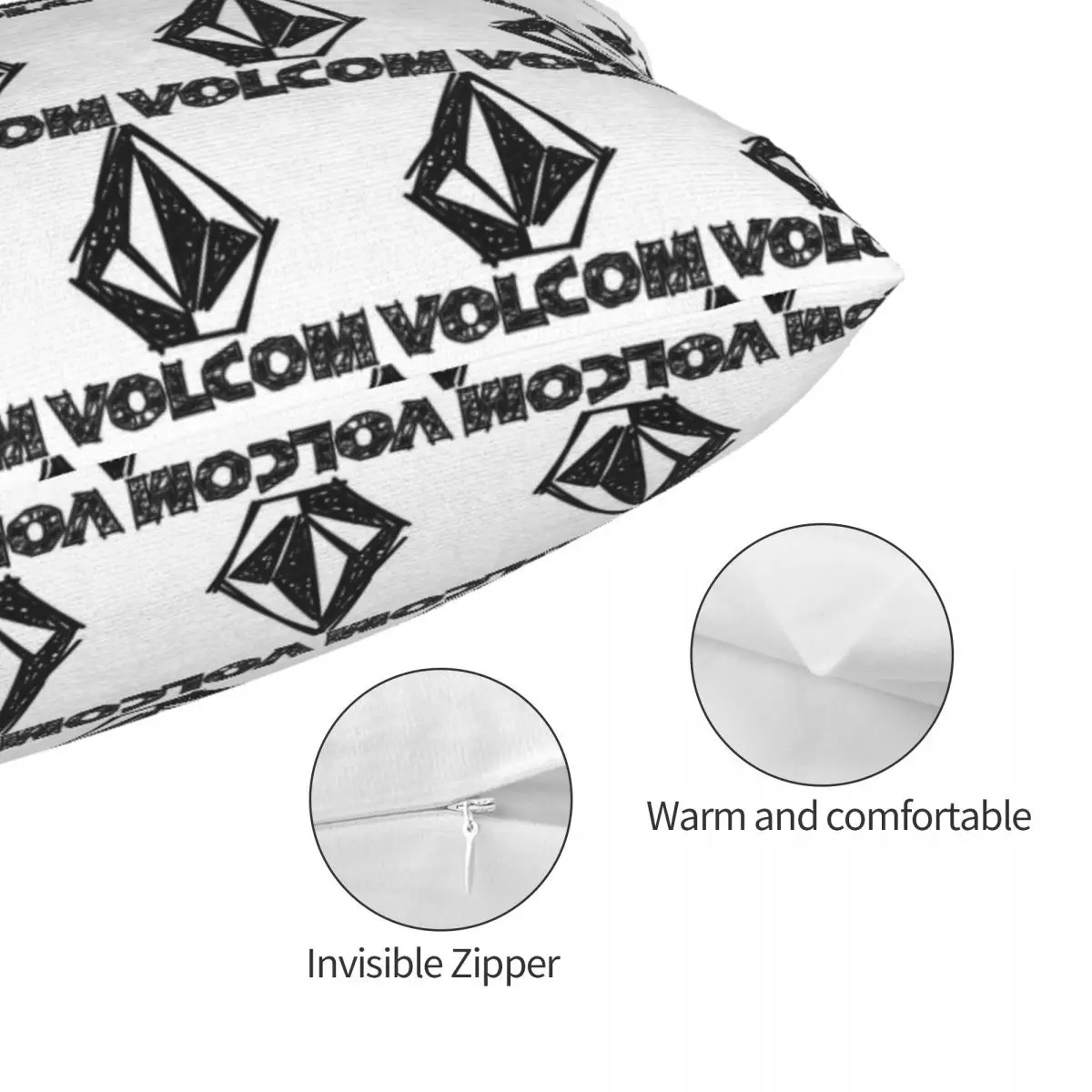 V-Volcom شعار مستطيل المخدة غطاء الوسادة ديكور غرفة نوم السرير المنزل الراحة رمي وسادة