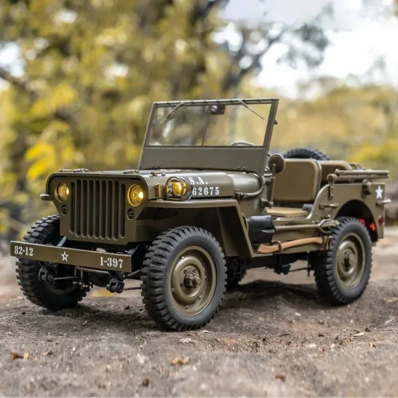 Fms 1/12 1941willys Remote Control Car Model 2.4g Simulation Mountaineering Car Electric Off-road Remote Control Toy Car Gift