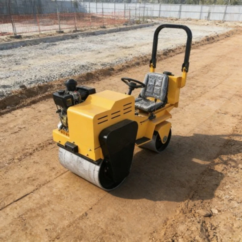 Self Propelled Vibratory Road Roller 1 Ton Flexible Compactor For Small Job Sites