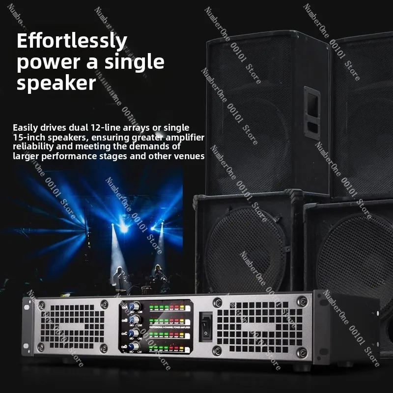 Digital power amplifier, professional imported pure power amplifier, home audio, karaoke, stage performance