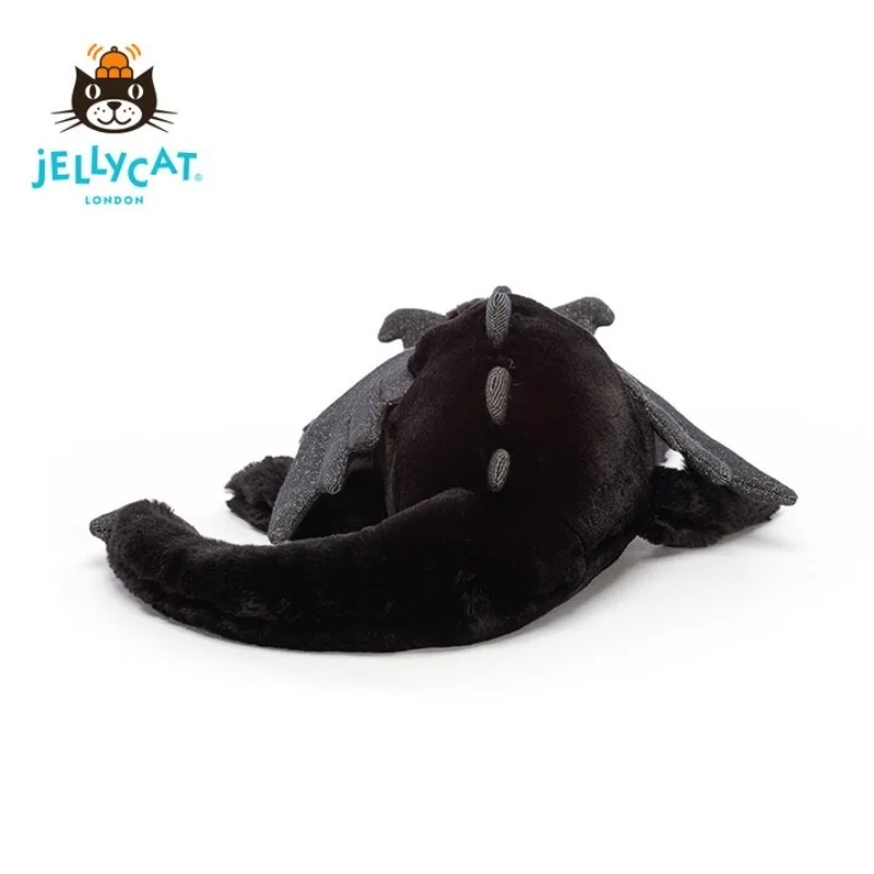РЕДКИЙ на пенсии! АУТЕНТИЧНЫЙ плюш Jellycat Onyx Dragon — черный блестящий маленький размер, BNWT с мешком для пыли |   Мягкая мягкая игрушка для детей
