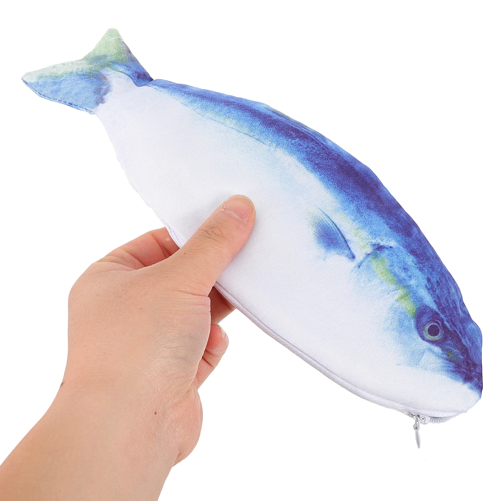 

3D Simulated Fish Pencil Case Large Capacity Kawaii Zipper Pen Bag Portable Stationery ganizer for Students