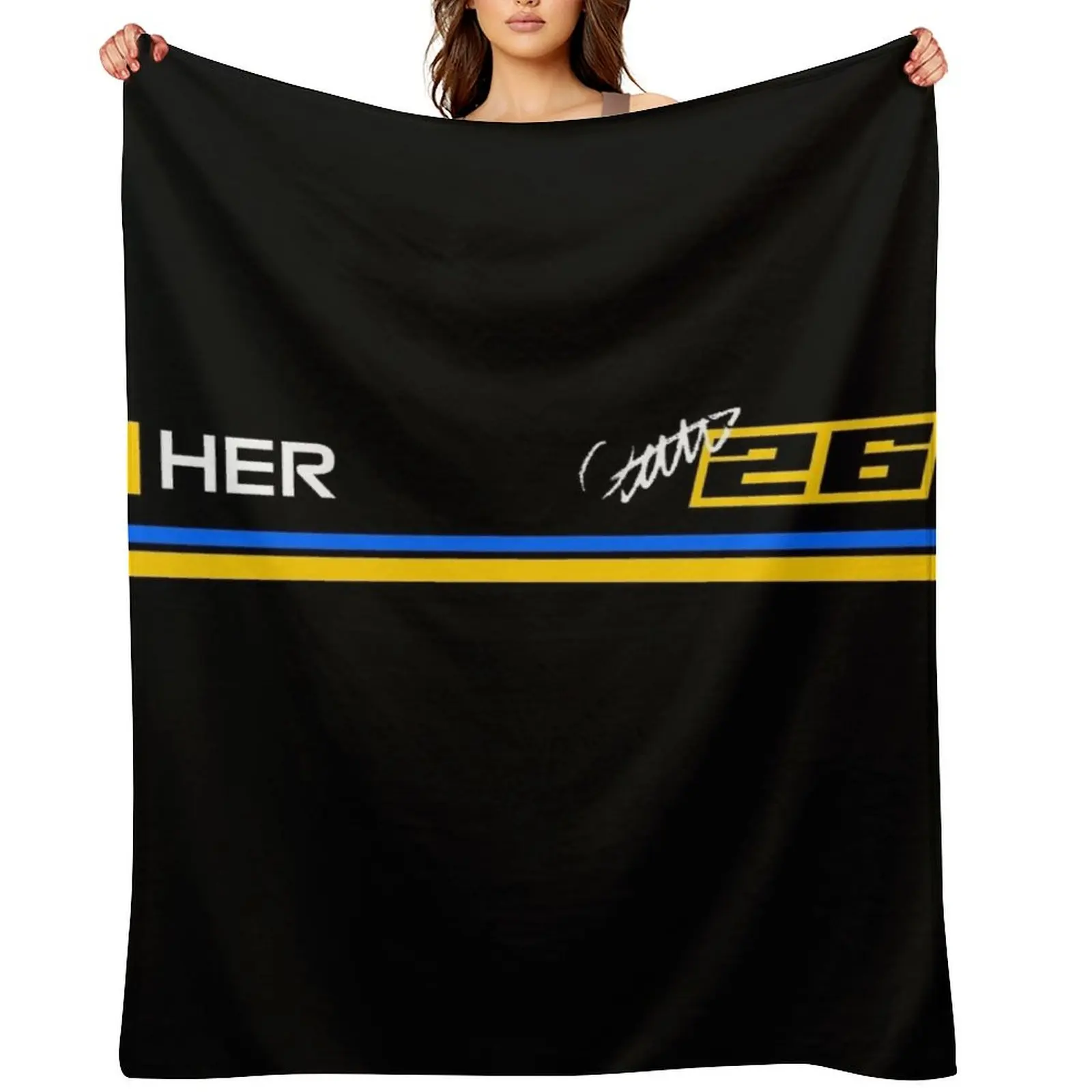 

Colton Herta Motorsports Indy Racing 2023 Throw Blanket Kid'S Personalized Gift anime sofa bed Blankets