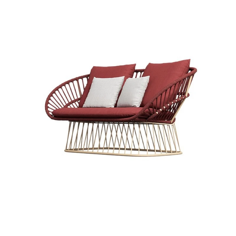 Nordic outdoor leisure furniture courtyard garden seaside beach sofa