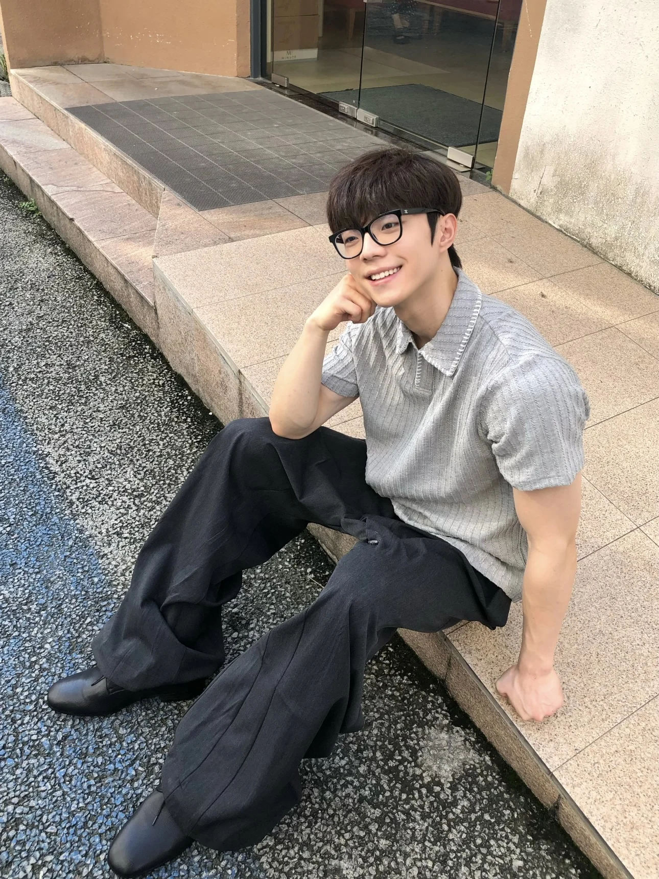 

Cleanfit Retro Hand-Sewn Line ort Sve T-irt ex Casual Loose Fit Top Polyester Fiber Cool Sensation Thin Model