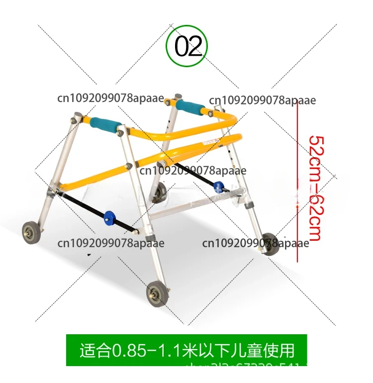 Directional Four-Wheel Limb Children Rehabilitation Equipment Training Equipment Stand Rack