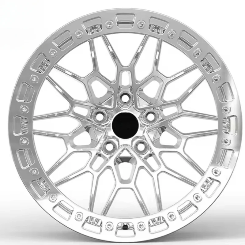 Forged Alloy Wheel Beadlock Wheels Chrome Sliver Rimis 18-24Inch